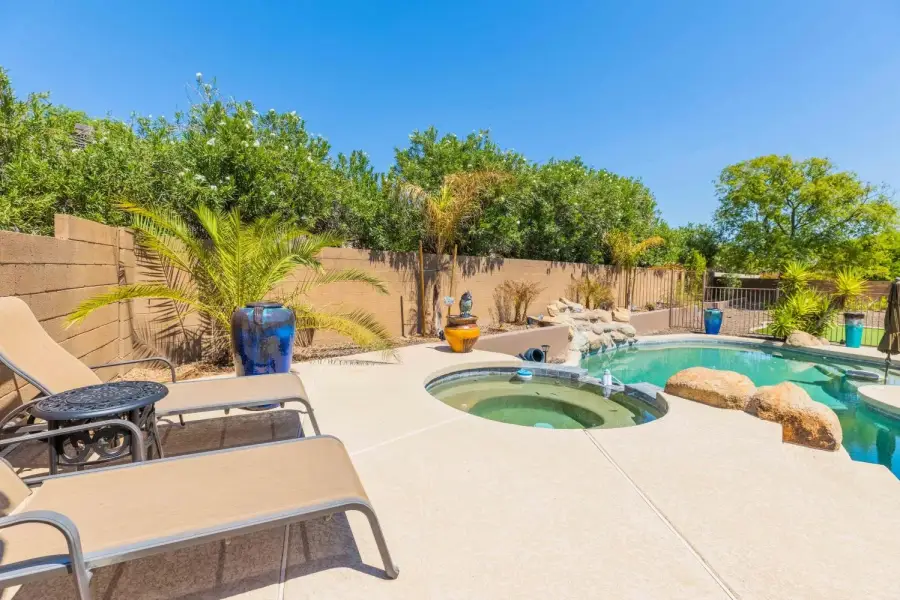 Pool side seating in our chaise loungers